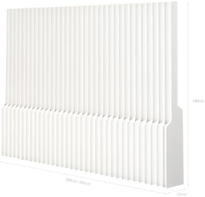 Flexible Foldable Paper Room Divider, Freestanding No Drill Privacy Screen - Image 3