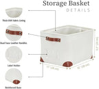 DECOMOMO Storage Bins, Large Fabric Storage Baskets - Image 3