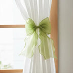 2 Pack French Lace Bow Curtain Tiebacks - Image 4