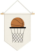 Wheatwin Boys Room Decor, Basketball Sports Wall Hanging Pennant Flag Banner by Wheatwin