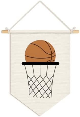 Wheatwin Boys Room Decor, Basketball Sports Wall Hanging Pennant Flag Banner by Wheatwin