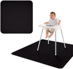 BapronBaby Minimalist Black Waterproof Splash Mat Catch All Floor Cover by BapronBaby