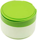 Green Plastic Empty Portable Baby Skin Care After-Bath Powder Puff Talcum by Unknown