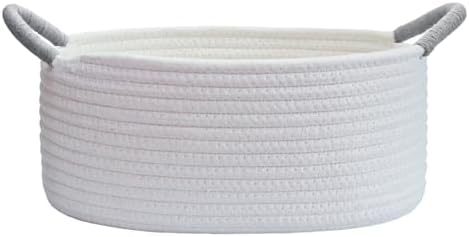 White Cotton Rope Gift Basket by YimisDream