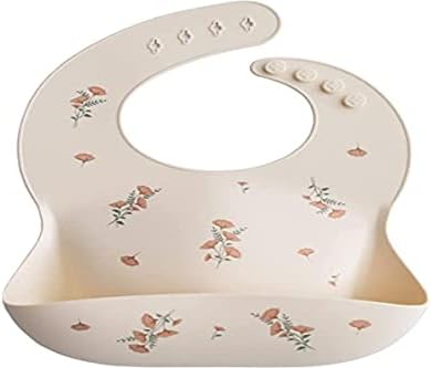mushie Silicone Baby Bib | Adjustable Fit Waterproof Bibs - Image 4