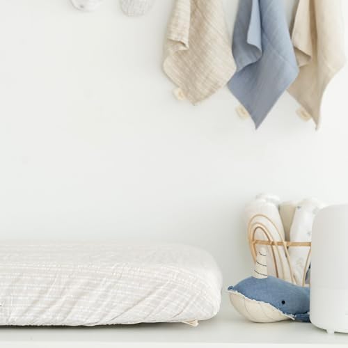 Crane Baby Changing Pad Cover, 100% Cotton Sateen Exterior Change Pad Cover - Image 5