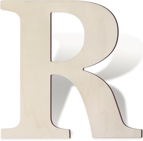 Wooden Letters 12 Inch Large Paintable Wood Letters R by Unknown