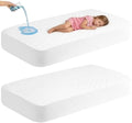 2Pack Waterproof Crib Mattress Protector, Cotton 52X28 Fitted Crib Sheets Crib by VOPHIA