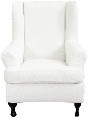 CRFATOP Wingback Chair Covers Wing Armchair Slipcovers by CRFATOP