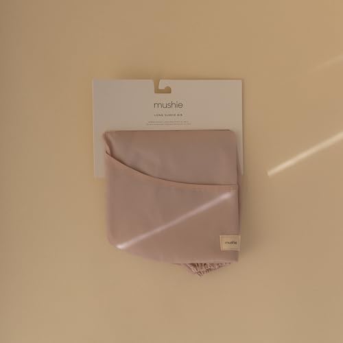 mushie Long Sleeve Baby Bib | Water Resistant Adjustable Fit - Image 3