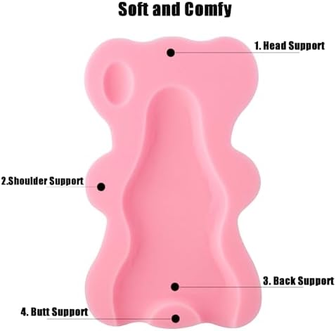PandaEar Baby Bath Sponge Infant Soft Sponge Mat, Baby Bath Mat Newborn Odor - Image 3