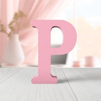 6 Inch Pink Wood Letters Unfinished Wood Letters by ZARUATU