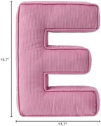 Pink Letter Plush Pillow, Letter Hugging Throw Pillows, Decorative Corduroy - Image 7
