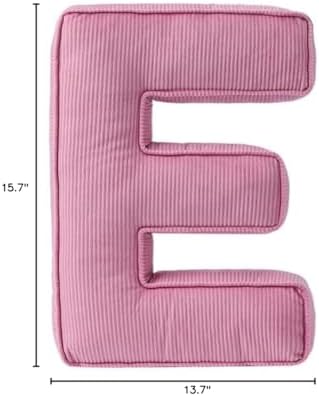 Pink Letter Plush Pillow, Letter Hugging Throw Pillows, Decorative Corduroy - Image 7