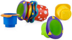 Nuby 5 Count Splish Splash Stacking Cups Baby Bath Toy - Image 3