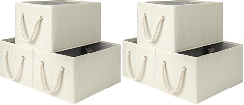 StorageWorks Storage Baskets for Shelves, Foldable Fabric Closet Storage Bins by StorageWorks