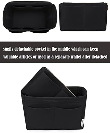 LEXSION Felt Purse Organizer Insert, Tote Bag Shaper Dividers - Image 2