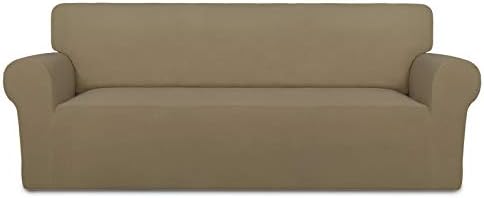 PureFit Stretch Couch Covers for Sofa Large Sofa Slipcovers Tan by PureFit