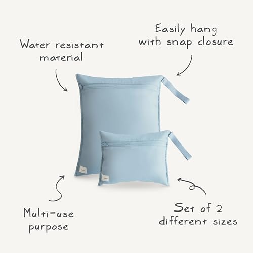 mushie Water Resistant Wet Bags | Large & Small Reusable Storage Bag - Image 5