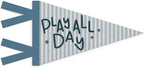 Playroom Decor Felt Banner, Play All Day Felt Pennant Flag by Unknown