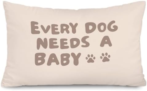 Every Dog Needs a Baby 12x20 Pillow Cover Baby Shower Decor, Pregnancy by Unknown