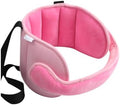 Car Seat Head Support Strap Adjustable Mesh Neck Relief Band Pink by KHGUZ