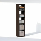 Furinno Cubic Extra Thick 5-Cube Closet Organizers and Storage, Dark Oak - Image 5