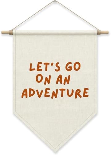 Let's Go On an Adventure Wall Decor, Playroom Pennant Hanging Banner by SHIEL-EVEN