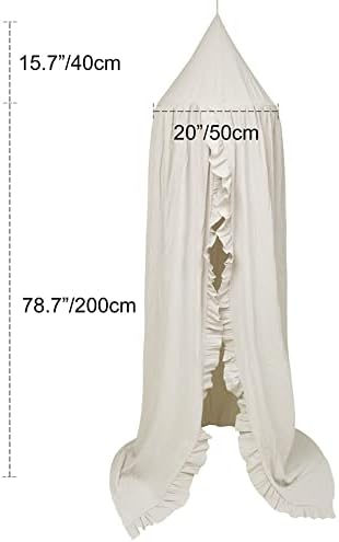 Bed Canopy with Frills Reading Nook Game Tent - Image 6