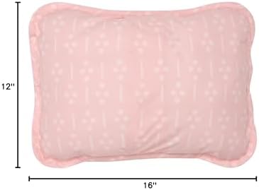 Lambs & Ivy Little Garden Luxury Embroidered Floral Decorative Throw Pillow - Image 5