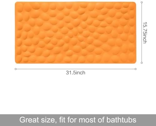 Non-Slip Bathtub Mat OTHWAY Soft Rubber Bathroom Bathmat - Image 5