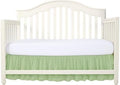 Crib Bed Skirt 28” x 52” with 14” Drop – Split Corners Dust Ruffle, Microfiber by Unknown