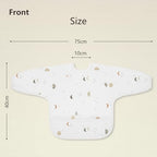 Susurration Baby Long Sleeve Bib Waterproof Sleeved Bib Smock - Image 4