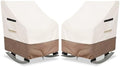 Rocking Chair Cover 2 Pack, 600D Heavy Duty Waterproof and Sunproof Patio by Dipurman