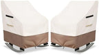 Rocking Chair Cover 2 Pack, 600D Heavy Duty Waterproof and Sunproof Patio by Dipurman