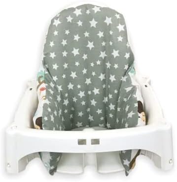 High Chair Cover for IKEA Antilop, Cotton Cover for Inflatable Cushion - Image 3