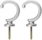 uxcell 2Pcs Curtain Holdback, Aluminum Alloy Wall Mounted Curtain Holders by uxcell