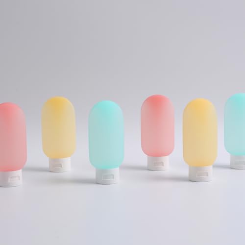 Travel Bottles for Toiletries 6 Pack, Leakproof 2 oz Tsa Approved Travel Size - Image 5
