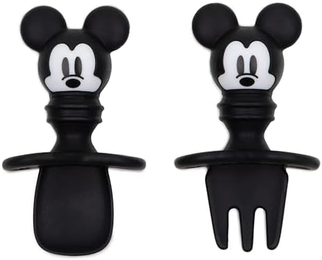 Bumkins Disney Baby Utensils Set, Chewtensils Silicone Spoons by Bumkins
