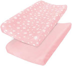Changing Pad Cover for Girls, Lovely Print Soft Diaper Change Table Sheets by Moonsea