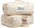 Soft Canvas Storage Bags with Zipper. Thick Breathable by VeraMia