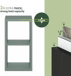 Furinno Cubicle 2-Cube Book Shelf, Extra Thick Frame Bookshelf, Sage Green - Image 6