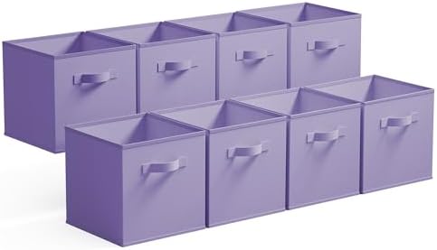 GRANNY SAYS 11 Inch Cube Storage Bins, Lavender Purple by GRANNYSAYS