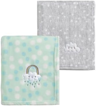 CREVENT 2Pcs 30''X40'' Cute Cozy Fluffy Warm Baby Blankets by CREVENT