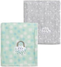 CREVENT 2Pcs 30''X40'' Cute Cozy Fluffy Warm Baby Blankets by CREVENT