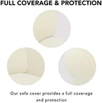 PureFit Stretch Loveseat Covers Fleece Couch Covers - Image 4