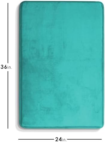 Clara Clark Bathroom Rugs, Velvet Memory Foam Bath Mat, Non-Slip Bath Rugs - Image 2