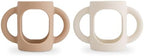 mushie Silicone Baby Bottle Handles 2-Pack | Fits 4 oz & 8 oz Narrow, Wide Neck by mushie