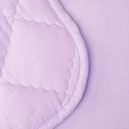 FLXXIE 4-Piece Microfiber Toddler Bedding Set, Light Purple - Image 6