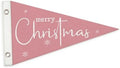 Christmas Kids Room Decoration, Preppy Pink Snowflake Wall Hanging Banner Decor by Unknown